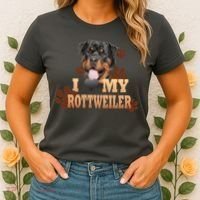 Dogs - I Love My Rottweiler Women's T-Shirt thumb 2