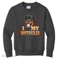 Dogs - I Love My Rottweiler Kids Sweatshirt thumb 0