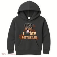 Dogs - I Love My Rottweiler Kids Hoodie thumb 0