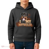 Dogs - I Love My Rottweiler Kids Hoodie thumb 4