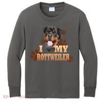 Dogs - I Love My Rottweiler Kids Long Sleeve Shirt thumb 0