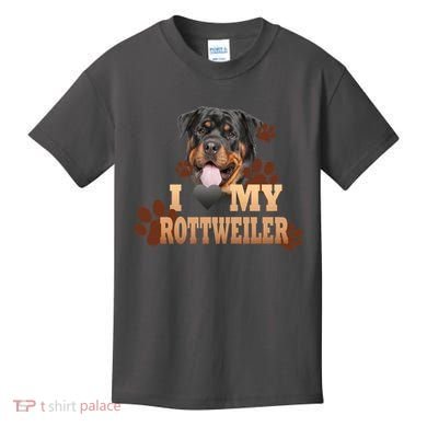 Dogs - I Love My Rottweiler Kids T-Shirt