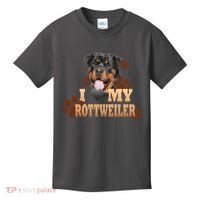 Dogs - I Love My Rottweiler Kids T-Shirt thumb 0
