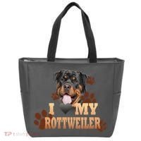 Dogs - I Love My Rottweiler Tote Bag thumb 0