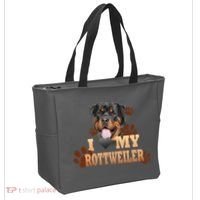 Dogs - I Love My Rottweiler Tote Bag thumb 2