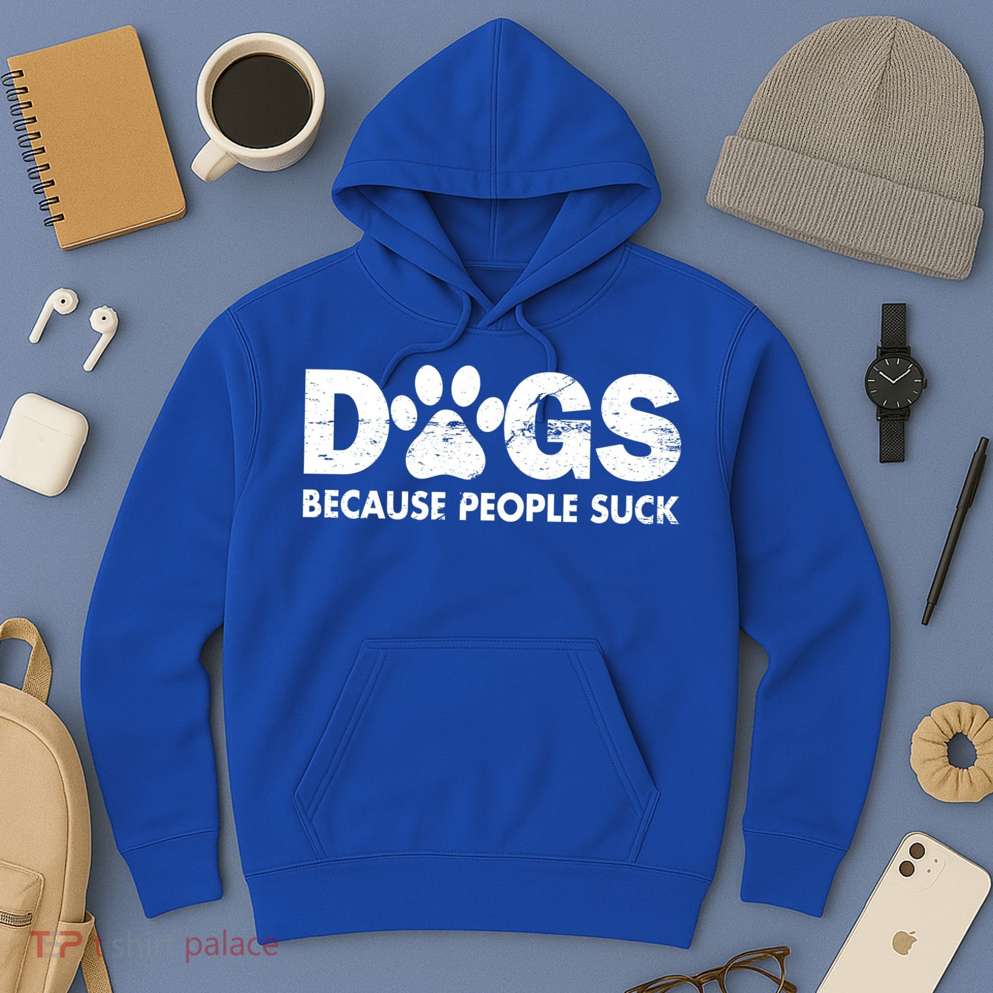 Dogs Because People Suck Hoodie