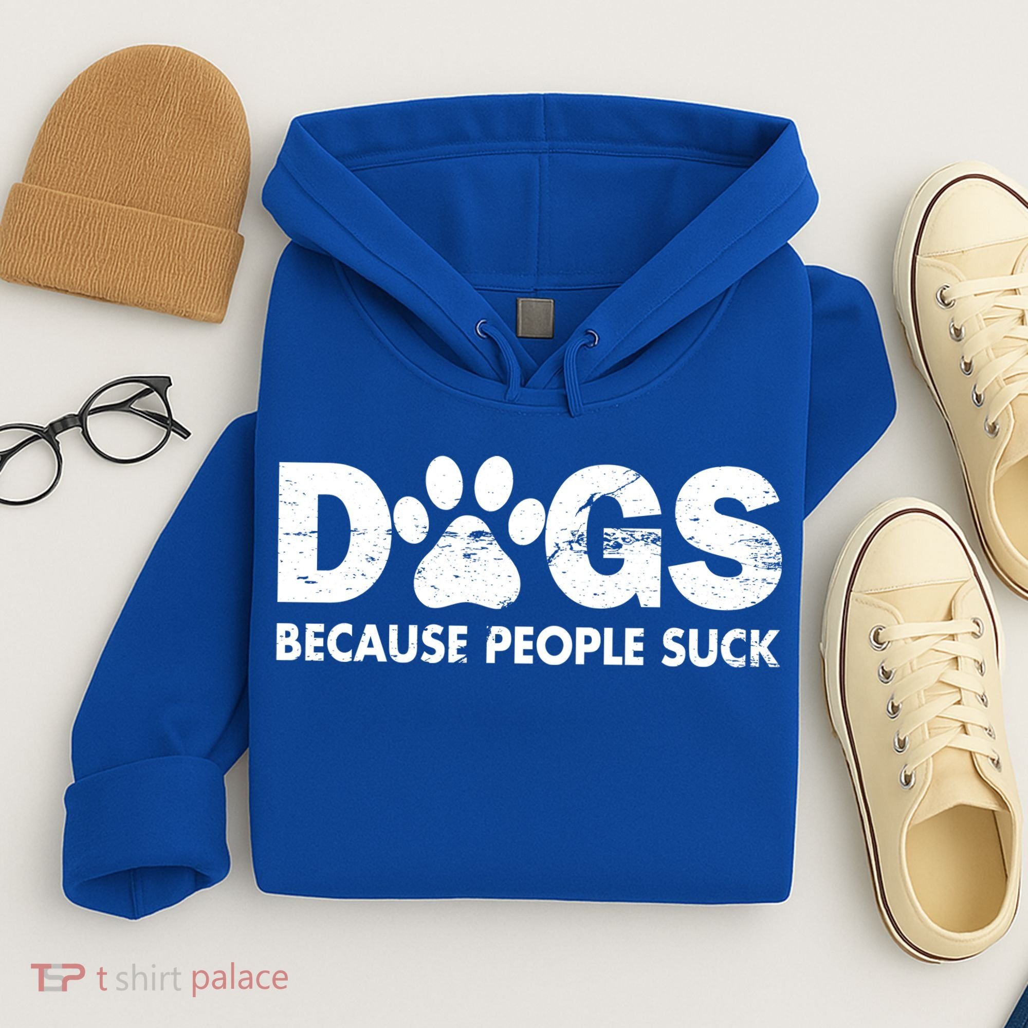 Dogs Because People Suck Hoodie