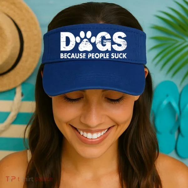 Dogs Because People Suck Visor