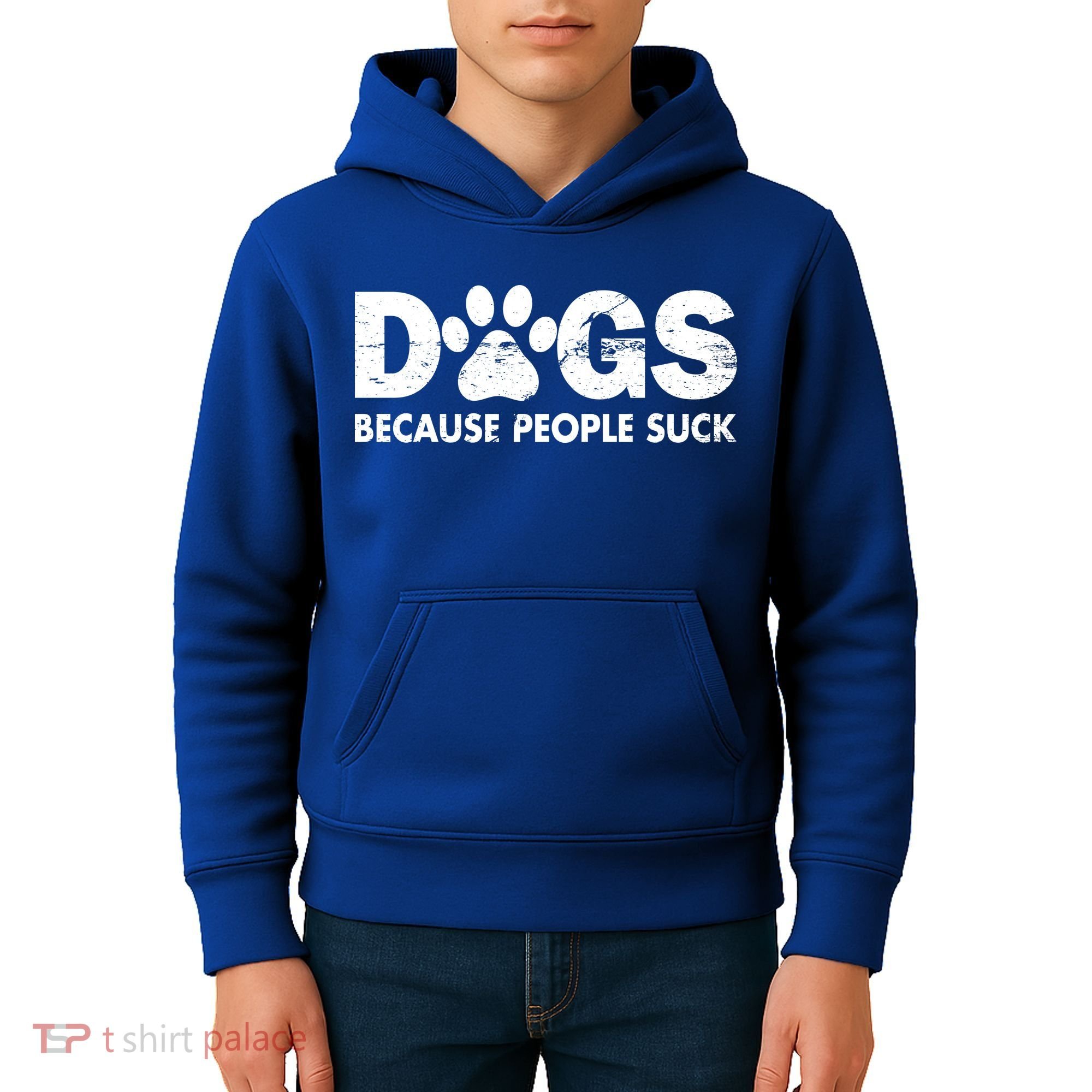 Dogs Because People Suck Kids Hoodie