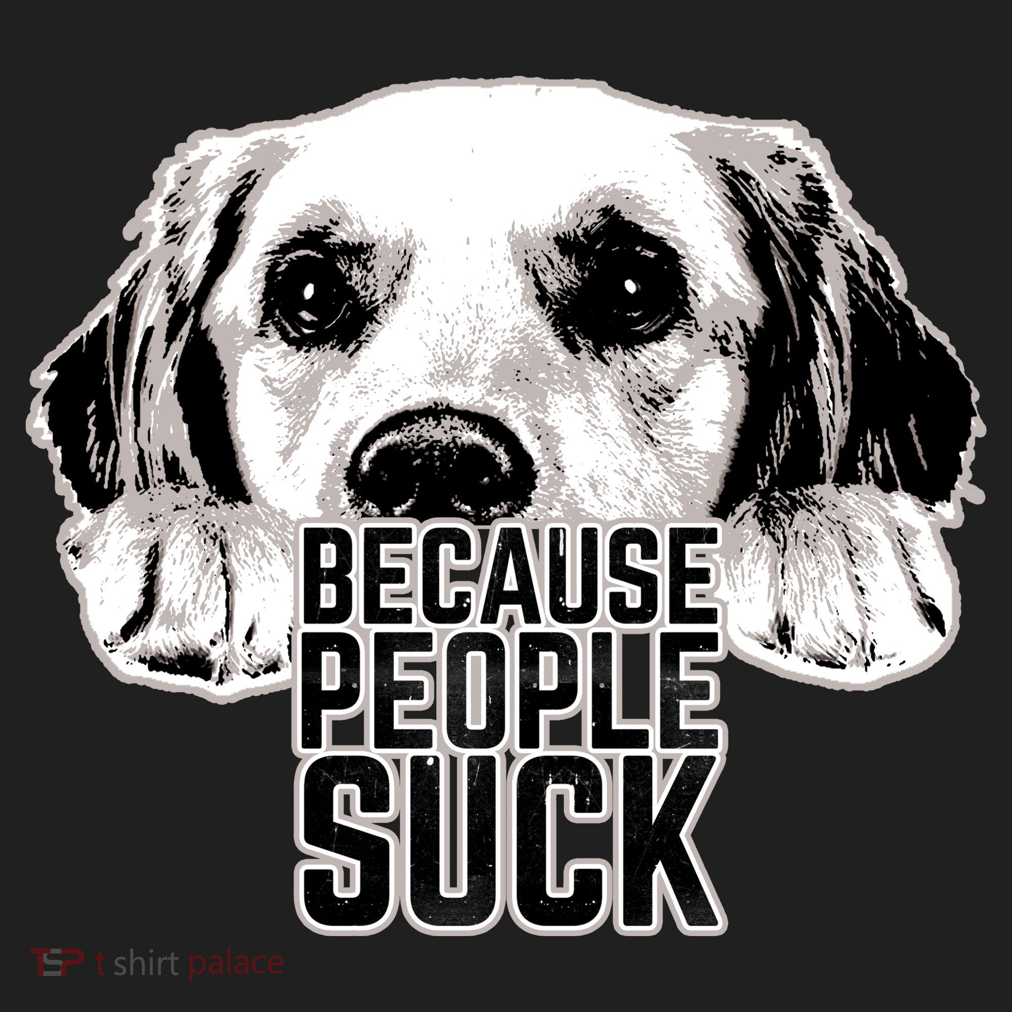 Dogs Because People Suck Funny Beanie