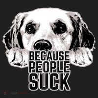 Dogs Because People Suck Funny Hat thumb 2