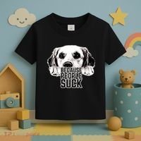 Dogs Because People Suck Funny Toddler T-Shirt thumb 3