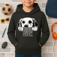 Dogs Because People Suck Funny Kids Hoodie thumb 2