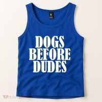 Dogs Before Dudes Tank Top thumb 2