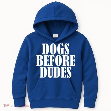 Dogs Before Dudes Kids Hoodie