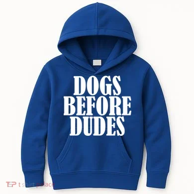 Dogs Before Dudes Kids Hoodie