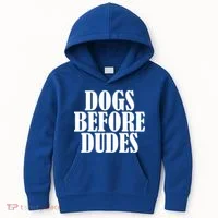 Dogs Before Dudes Kids Hoodie thumb 0