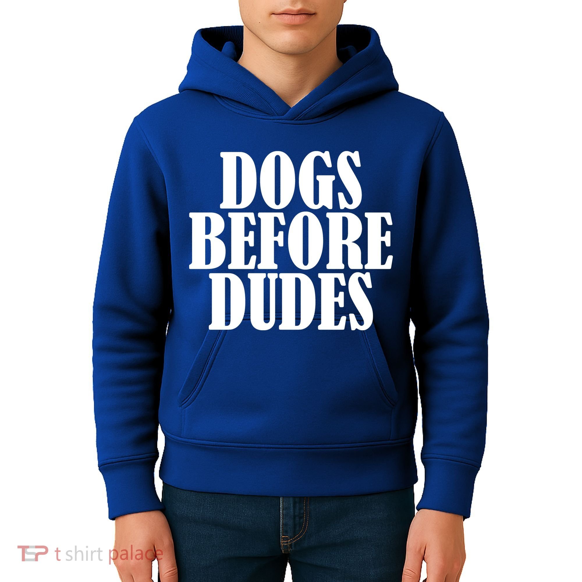 Dogs Before Dudes Kids Hoodie