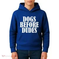 Dogs Before Dudes Kids Hoodie thumb 4