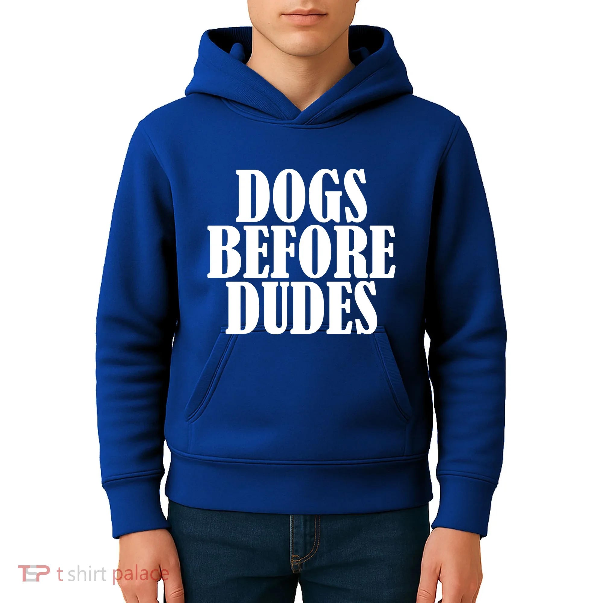 Dogs Before Dudes Kids Hoodie