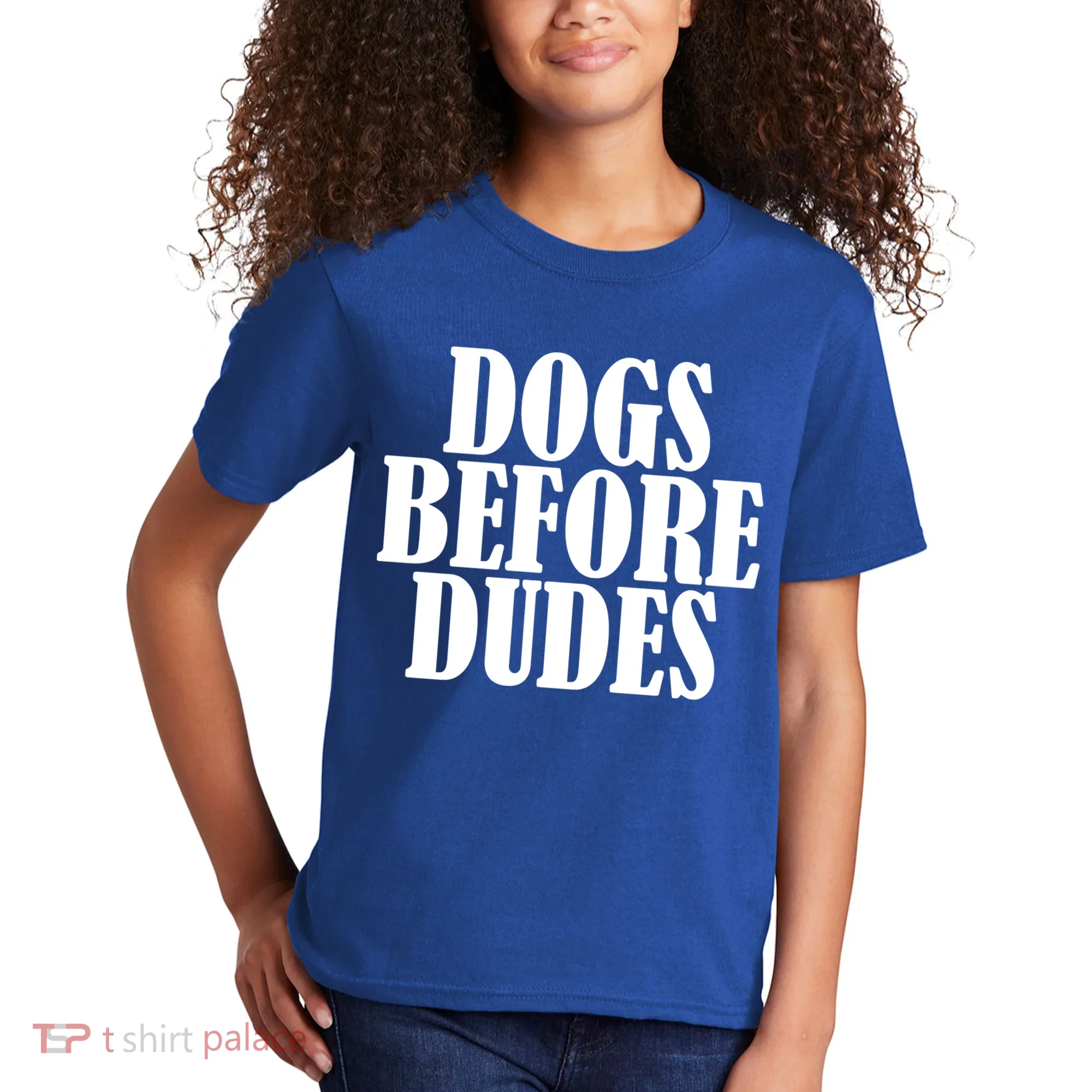 Dogs Before Dudes Kids T-Shirt