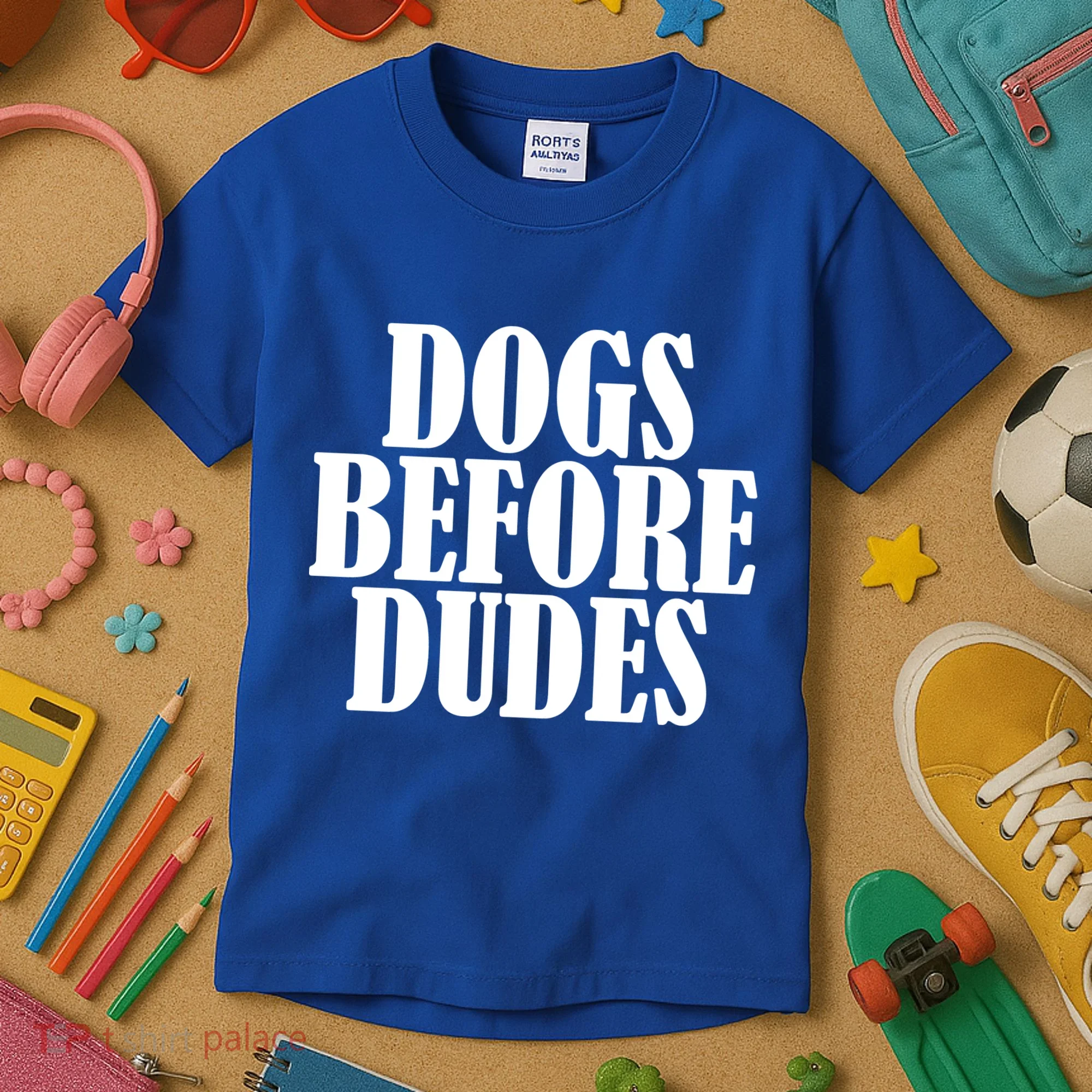 Dogs Before Dudes Kids T-Shirt