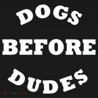 Dogs Before Dudes Funny Saying Backpack thumb 2