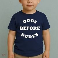 Dogs Before Dudes Funny Saying Toddler T-Shirt thumb 2