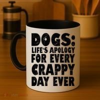 Dogs Life's Apology For Every Crappy Day Ever Coffee Mug thumb 4