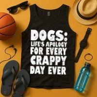 Dogs Life's Apology For Every Crappy Day Ever Tank Top thumb 4