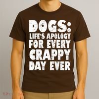 Dogs Life's Apology For Every Crappy Day Ever T-Shirt thumb 3