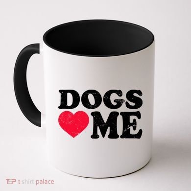 Dogs Love Me Coffee Mug