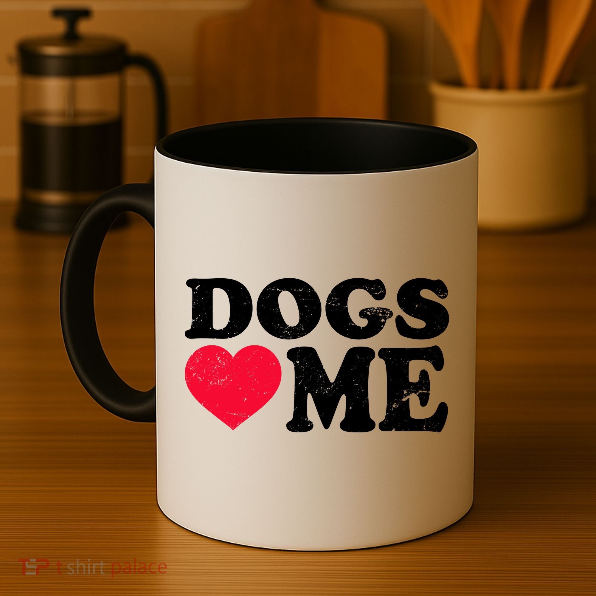 Dogs Love Me Coffee Mug