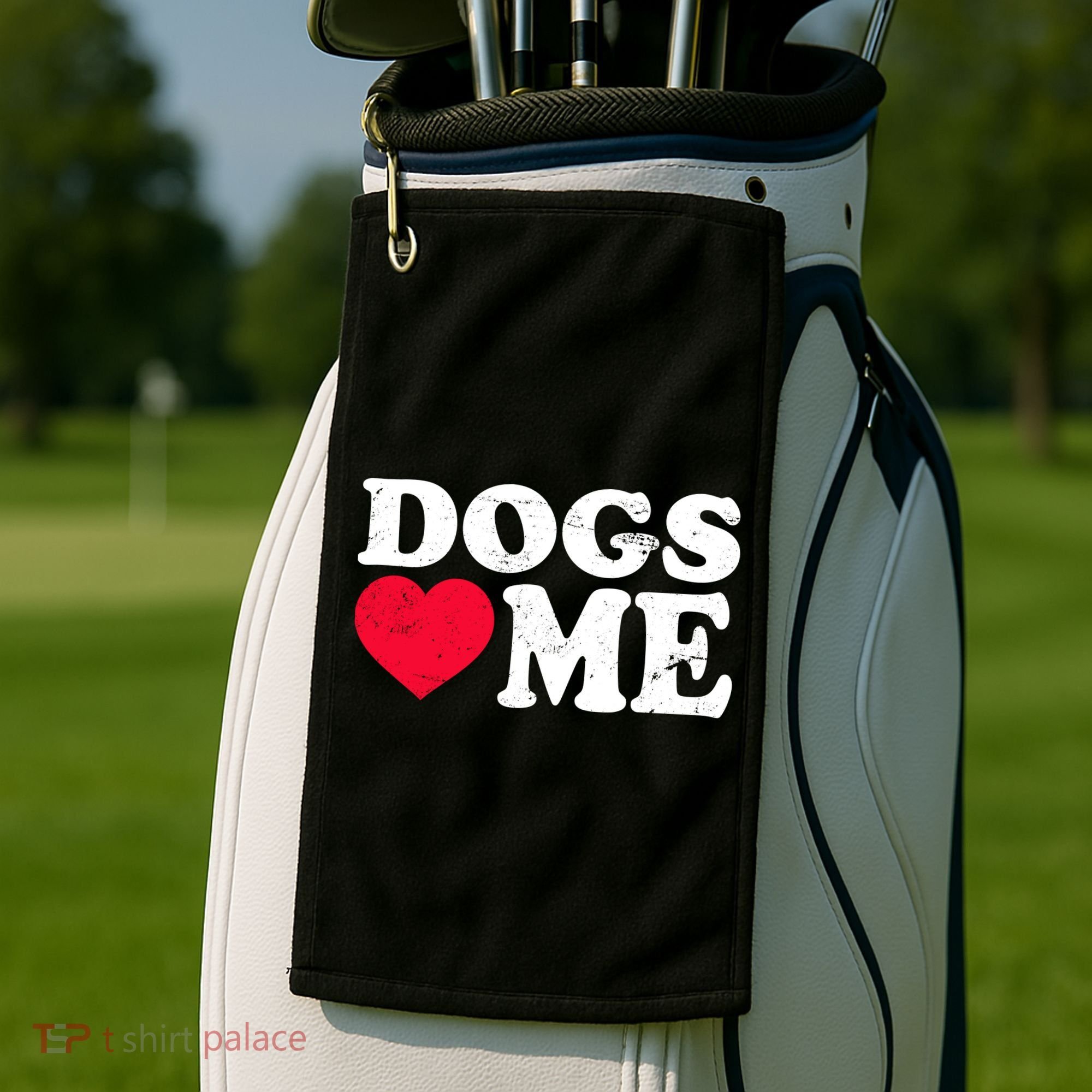 Dogs Love Me Golf Towel