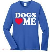 Dogs Love Me Women's Long Sleeve Shirt thumb 0