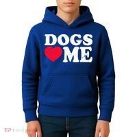 Dogs Love Me Kids Hoodie thumb 4