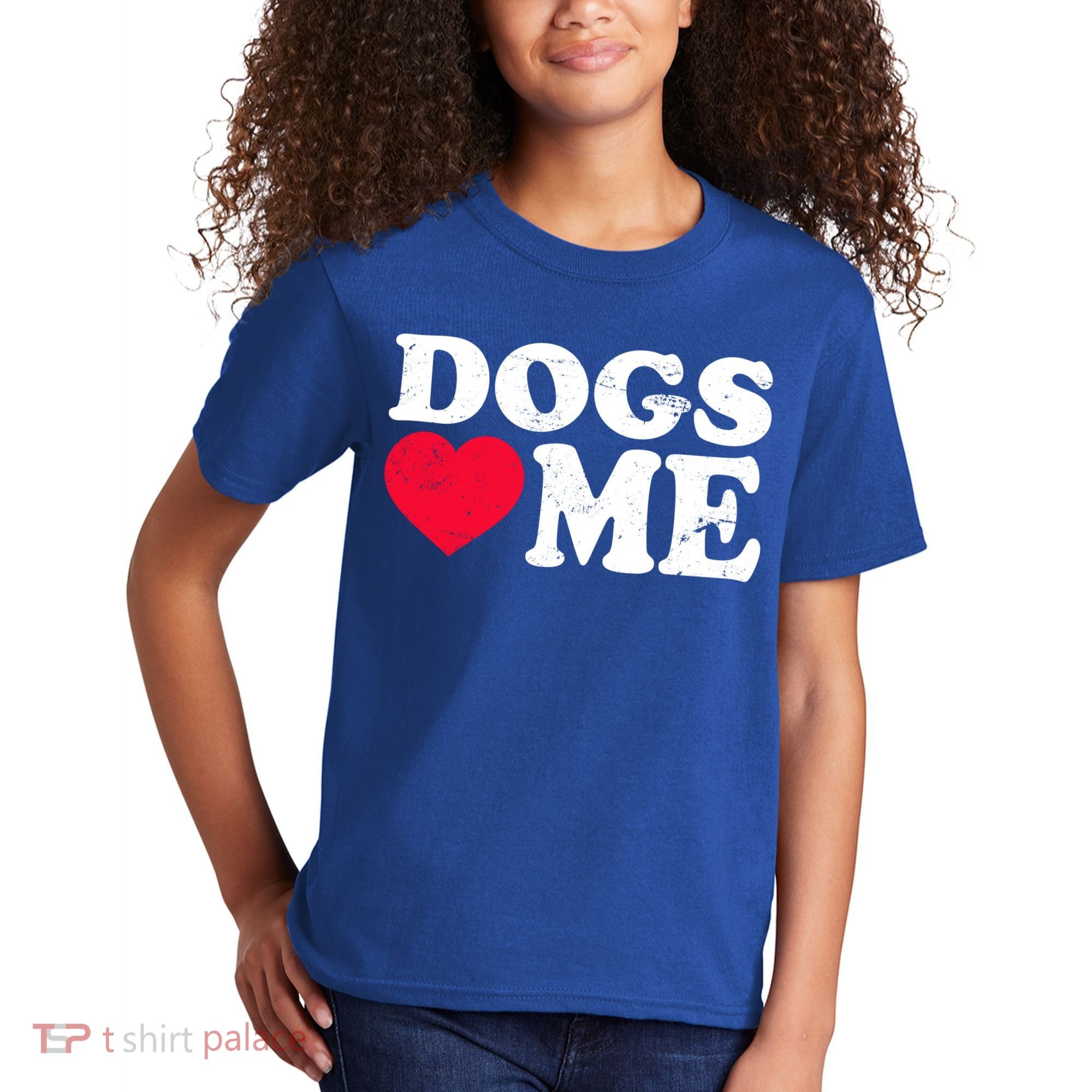Dogs Love Me Kids T-Shirt