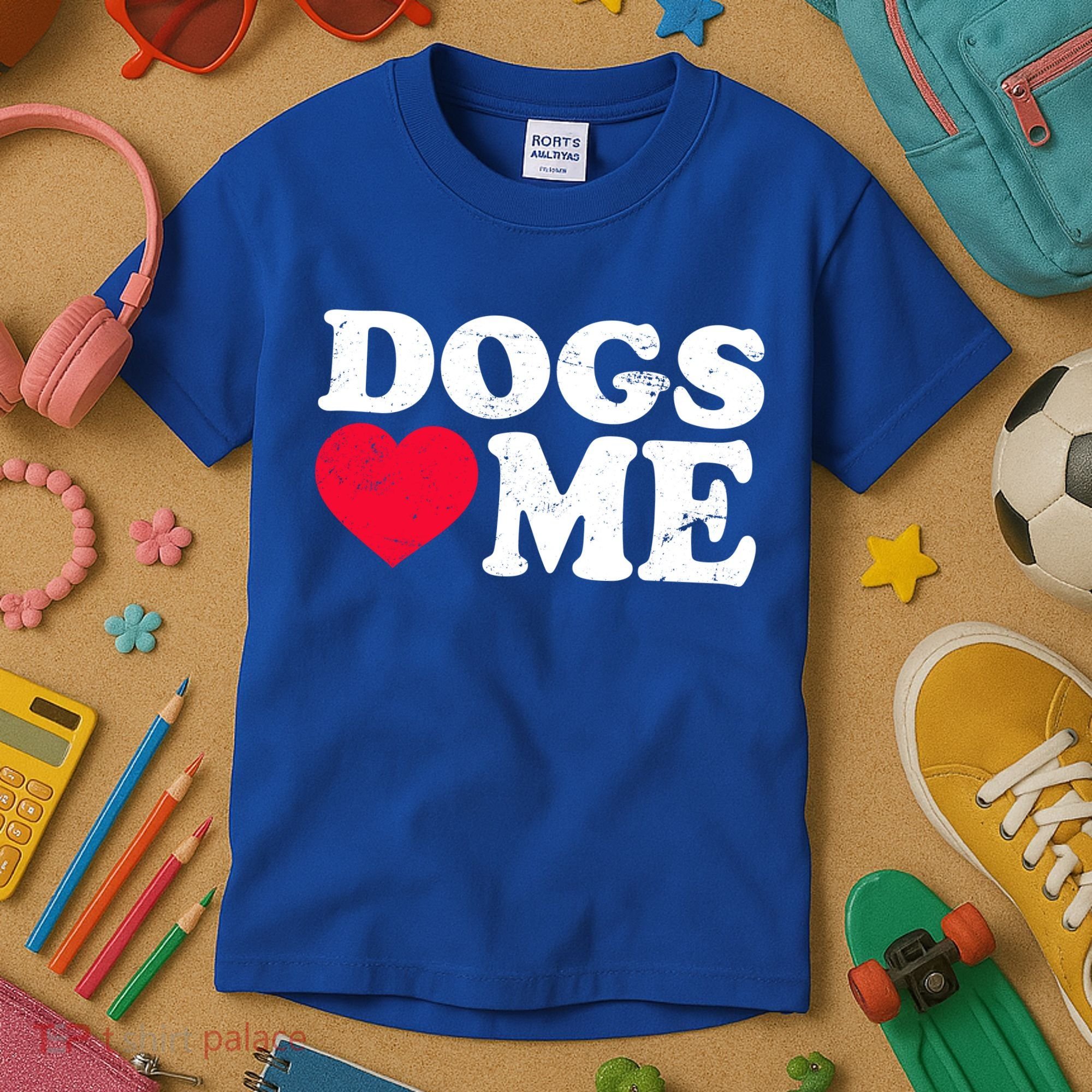 Dogs Love Me Kids T-Shirt