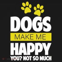 Dogs Make Me Happy You Not so Much Backpack thumb 2