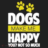 Dogs Make Me Happy You Not so Much Tumbler thumb 3