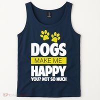 Dogs Make Me Happy You Not So Much Tank Top thumb 2