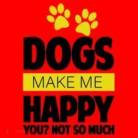 Dogs Make Me Happy You Not so Much Santa Hat thumb 1