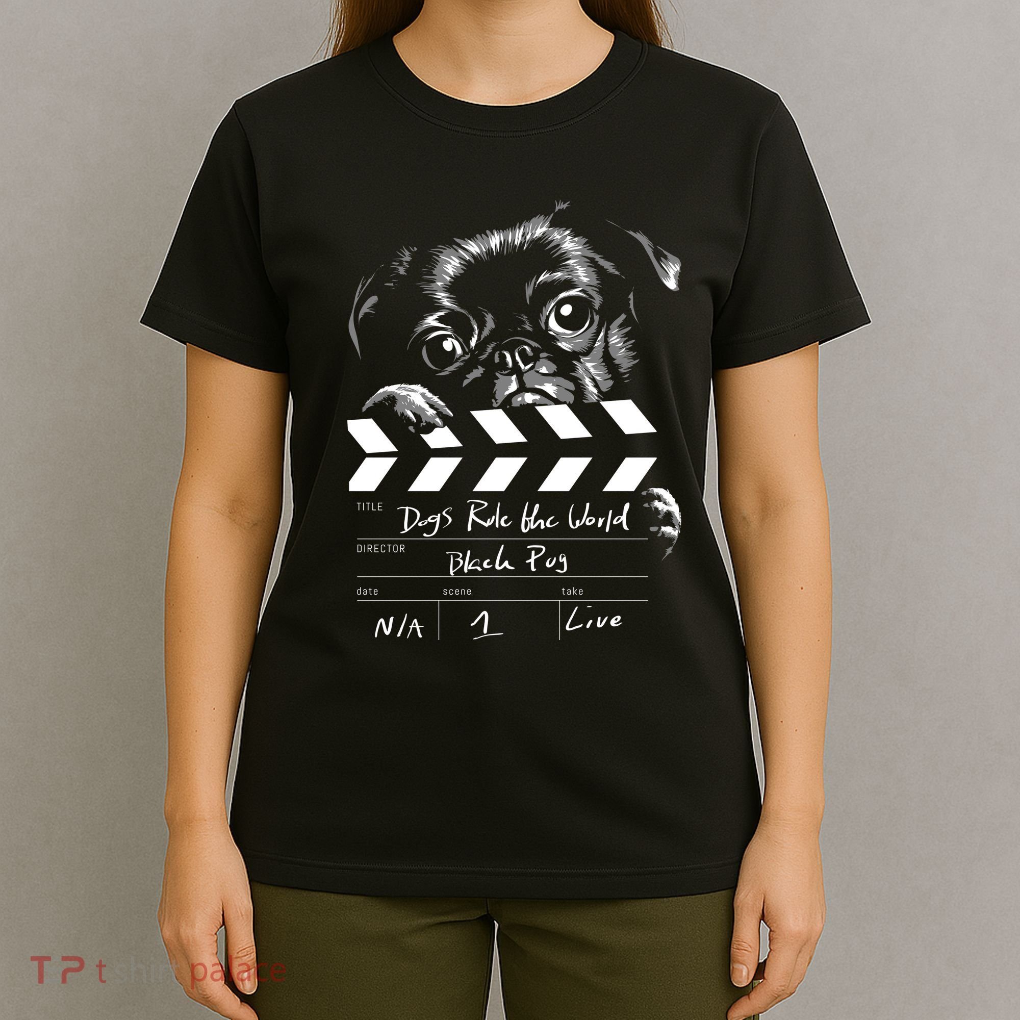 Dogs Rule The World Cute Director  T-Shirt
