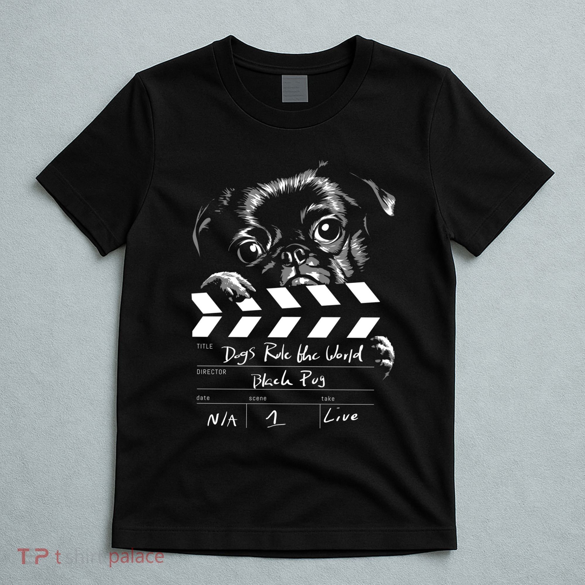 Dogs Rule The World Cute Director  T-Shirt
