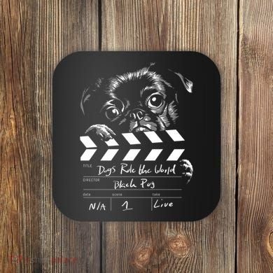 Dogs Rule The World Cute Director  Coaster