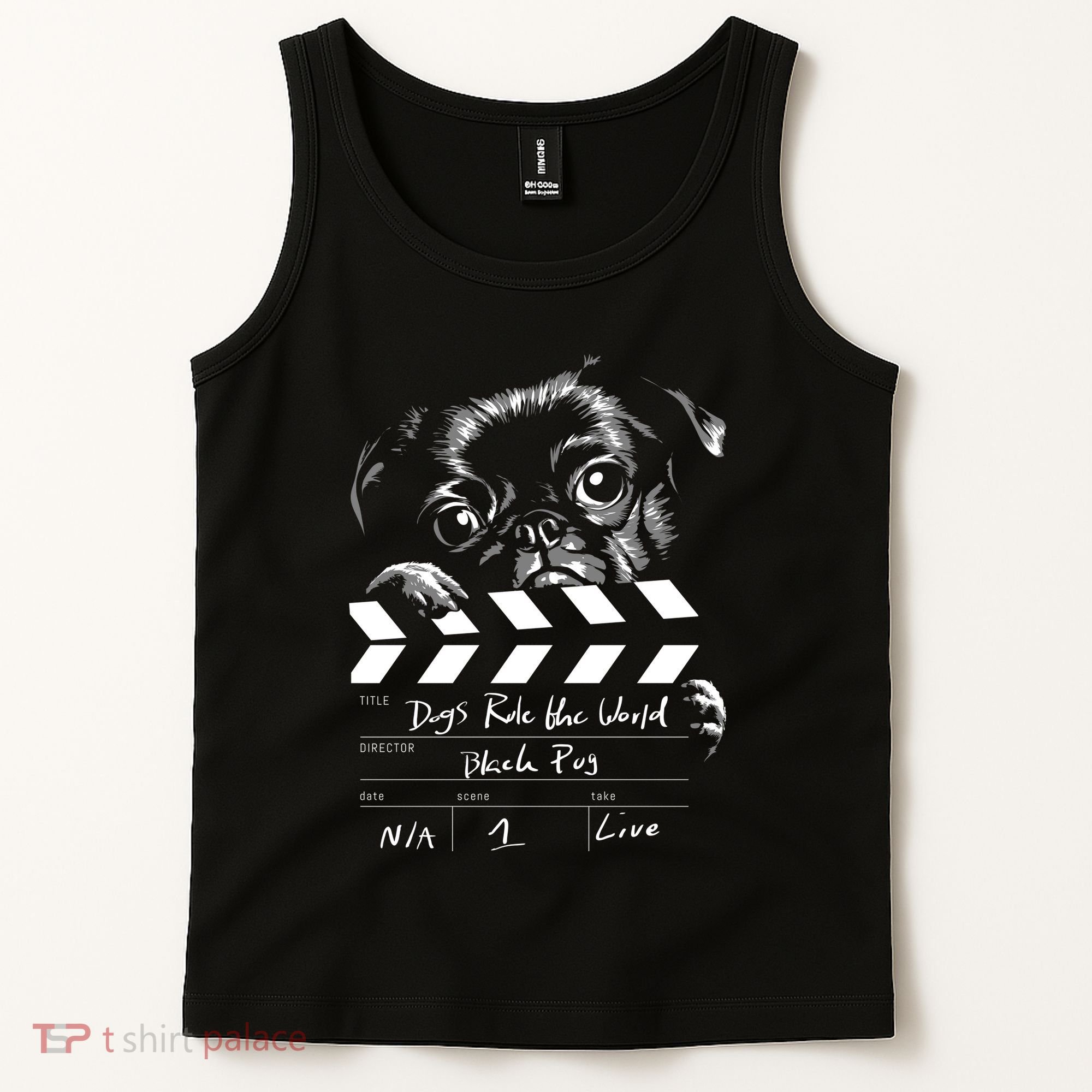 Dogs Rule The World Cute Director  Tank Top