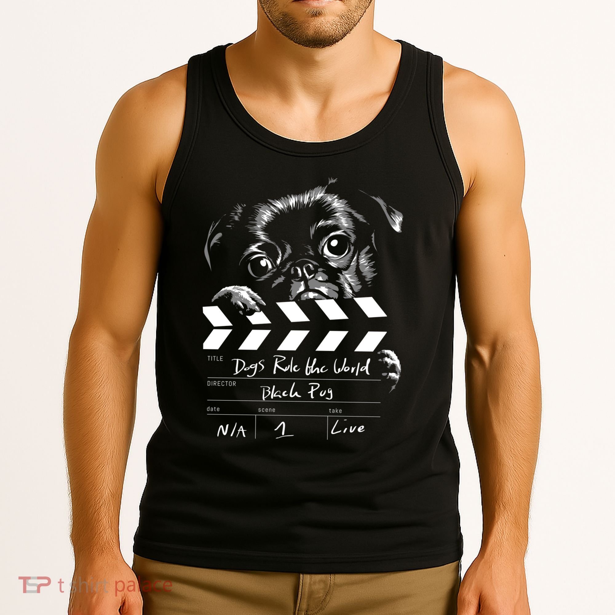 Dogs Rule The World Cute Director  Tank Top