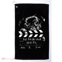 Dogs Rule The World Cute Director  Golf Towel thumb 0