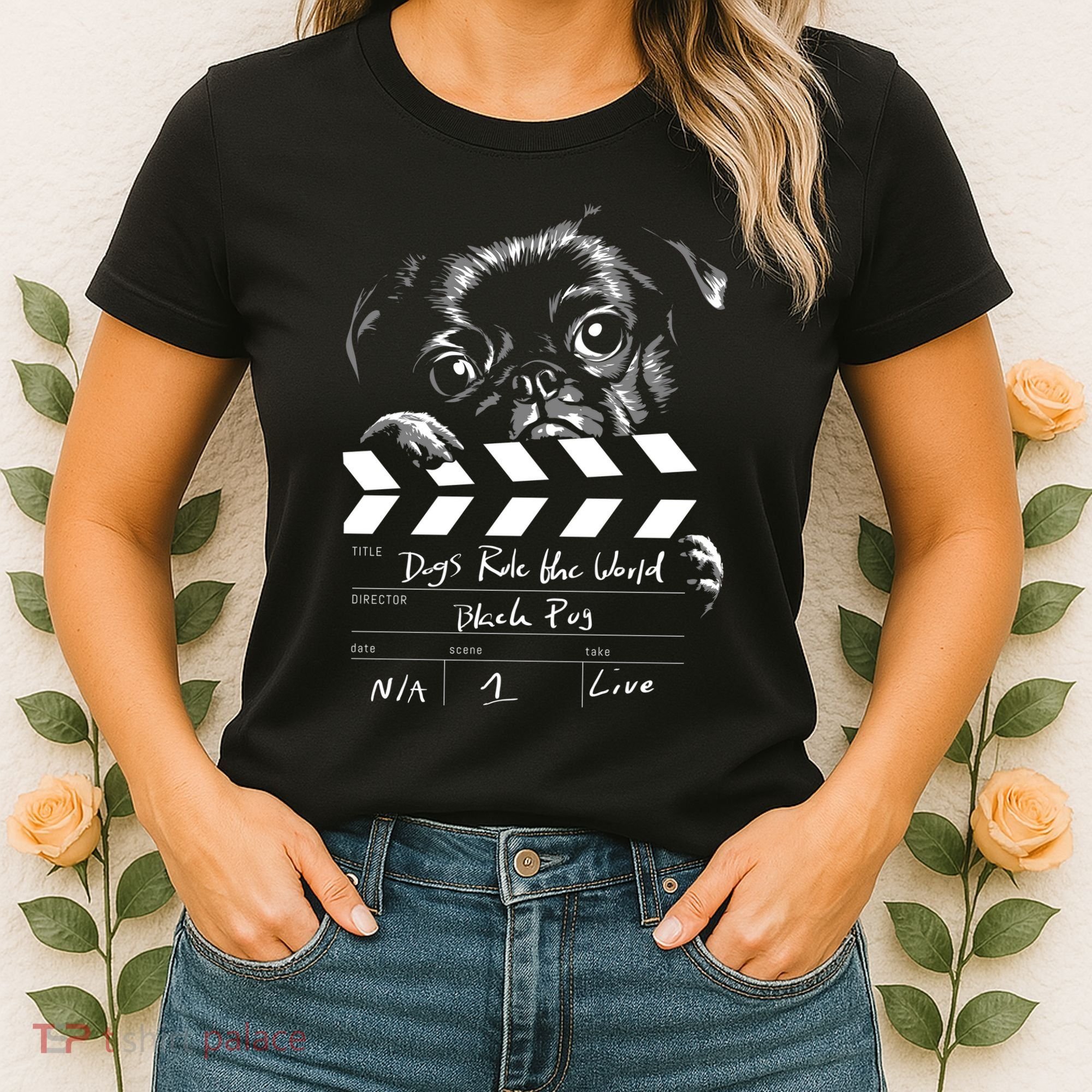 Dogs Rule The World Cute Director  Women's T-Shirt