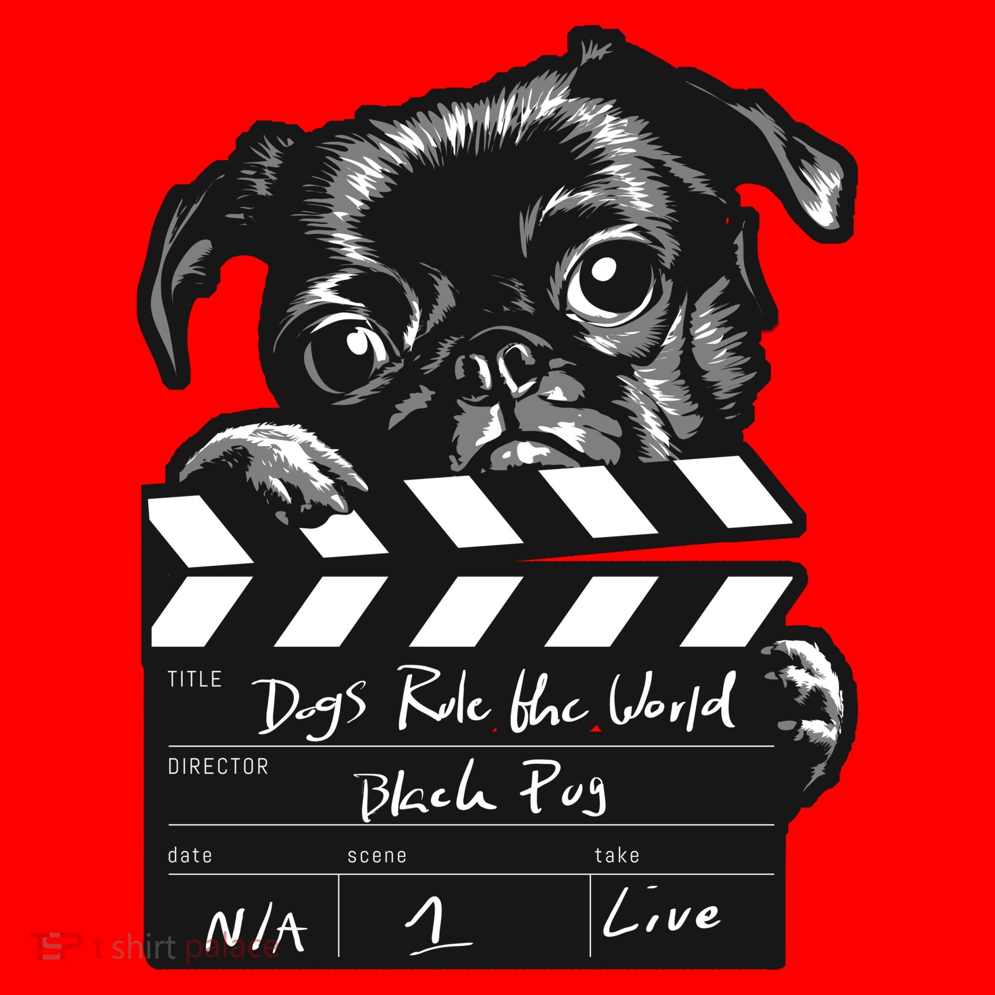 Dogs Rule The World Cute Director  Santa Hat
